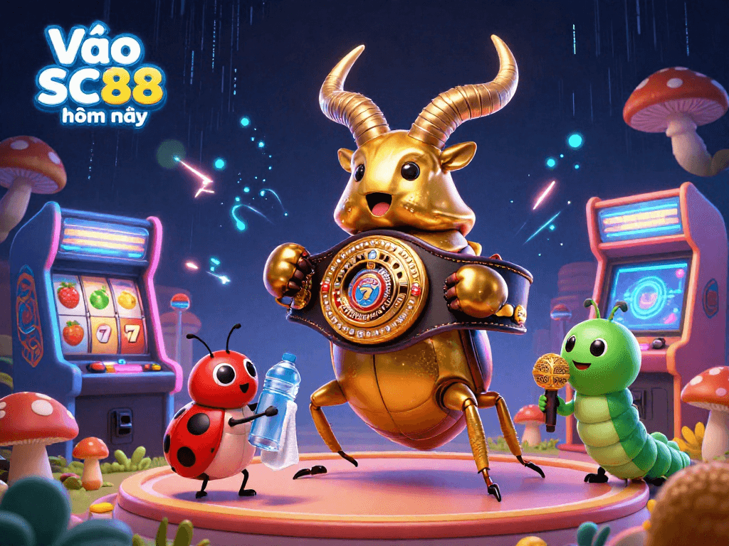 Join the action at Vào SC88 hôm nay in this vibrant 3D casino illustration featuring dynamic game elements.