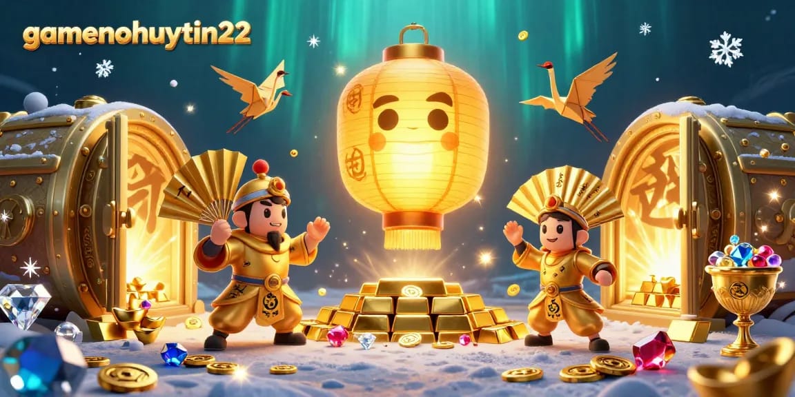 Engage in Pai Gow excitement at gamenohuuytin22 with vibrant characters and casino treasures.
