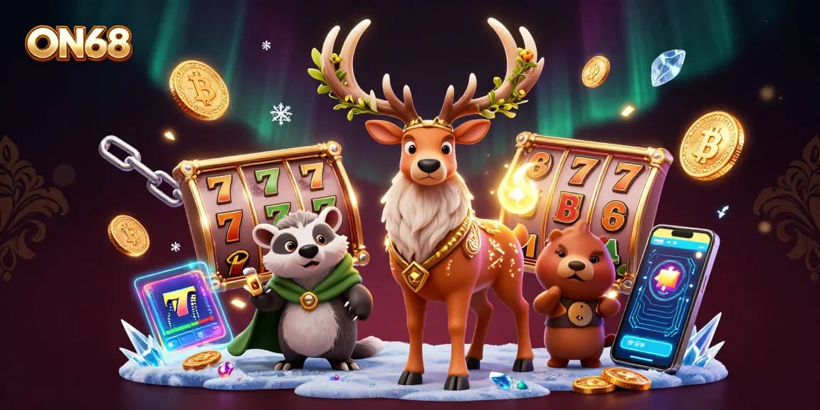 Experience thrilling jackpots at ON68 with enchanting characters and vibrant gaming elements.