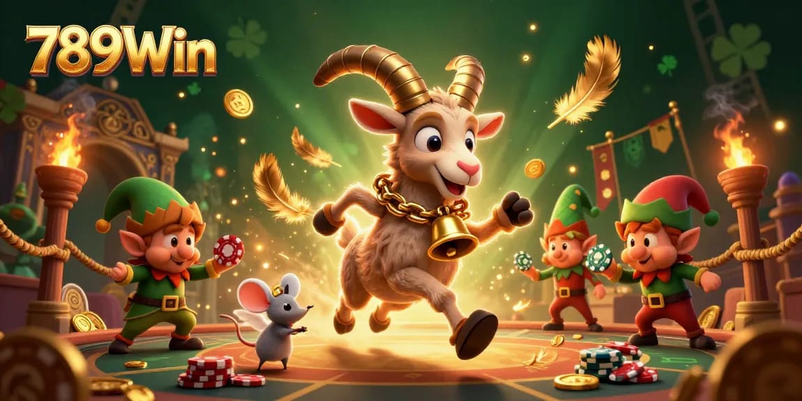 Watch 789Win's festive Krampus hosting a thrilling casino as mischievous elves create chaos