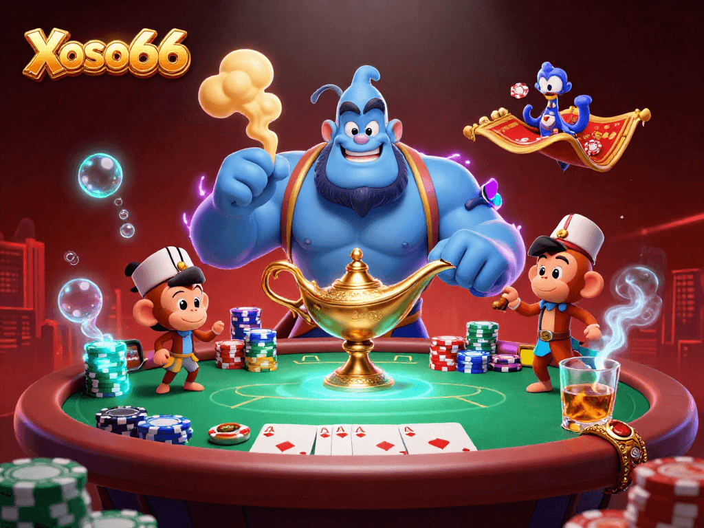 Xoso66 brings thrilling casino magic with a powerful genie, poker, and vibrant gameplay.