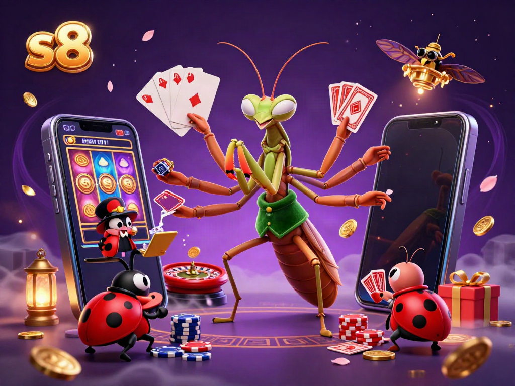 Engage with thrilling slots at S8 featuring vibrant games, dynamic characters, and immersive casino elements.