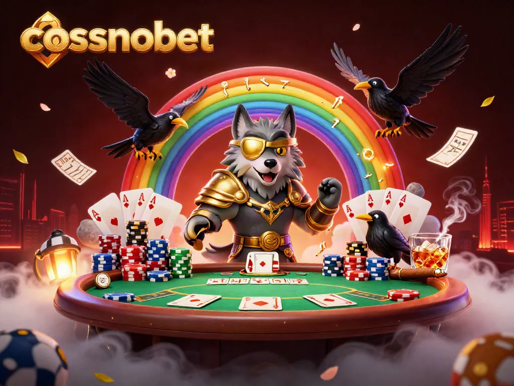 Engage with cosmobet through a captivating scene of mythical characters and dynamic sports betting elements.