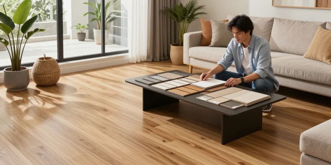 Explore luxury flooring without hardwood prices in a stylish living room showcasing laminate and engineered wood options.