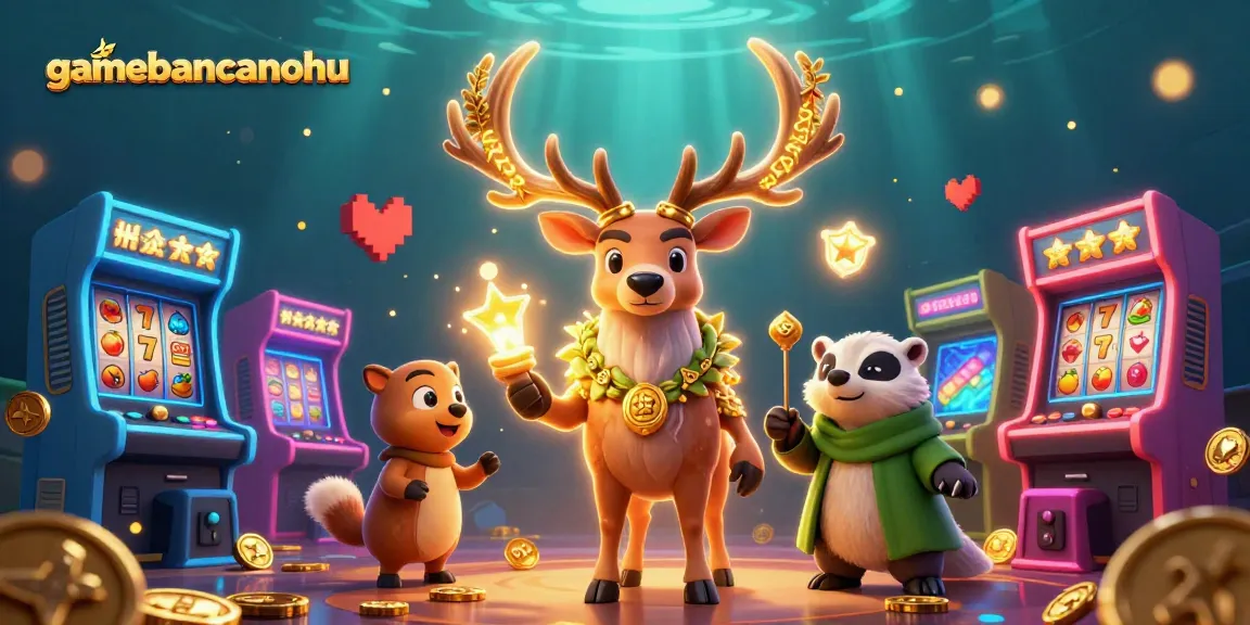 Engage with gamebancanohu through an enchanting casino adventure showcasing mystical characters and gaming elements.
