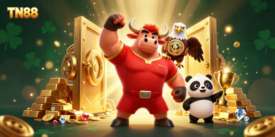 Boost your wins at TN88 with a dynamic casino-themed celebration featuring iconic characters.