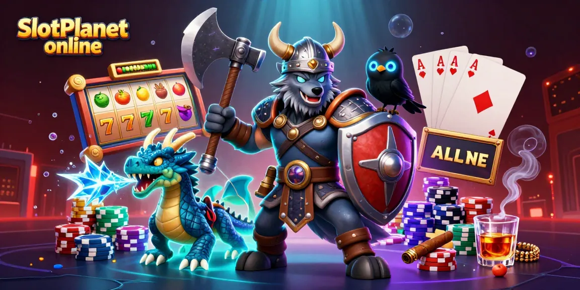 Experience SlotPlanet online in a vibrant 3D casino world with thrilling slots and adventurous characters.