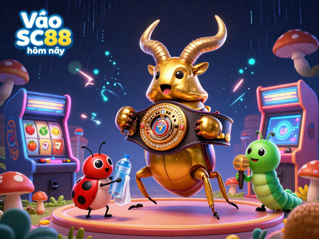 Join the action at Vào SC88 hôm nay in this vibrant 3D casino illustration featuring dynamic game elements.
