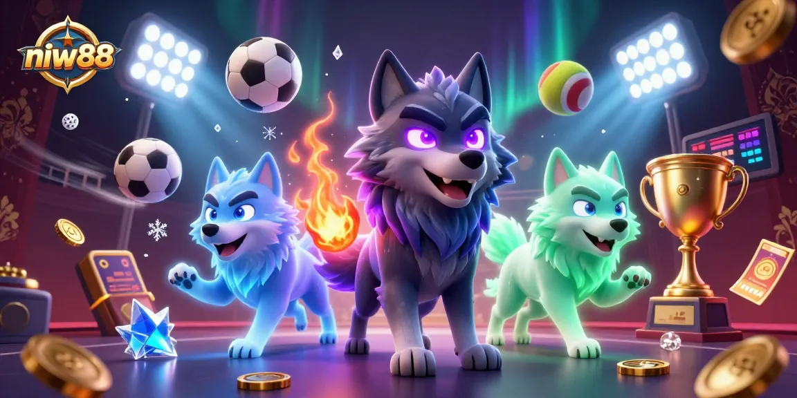 Engage with niw88's thrilling betting experiences amidst vibrant gaming elements and captivating characters.