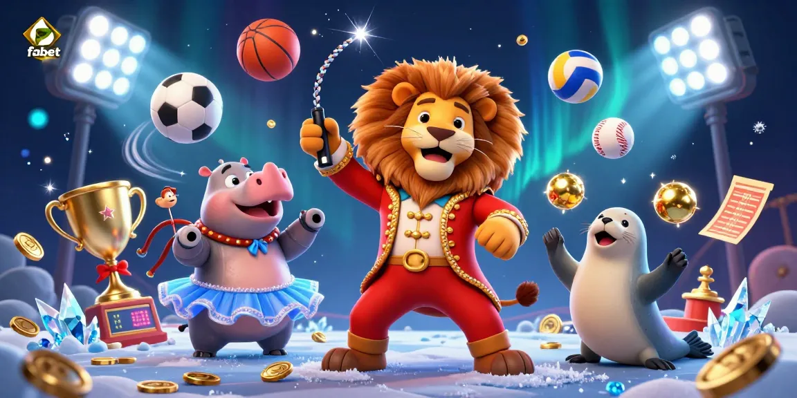 Experience the excitement of betting on fabet with vibrant 3D characters and dynamic sports elements.