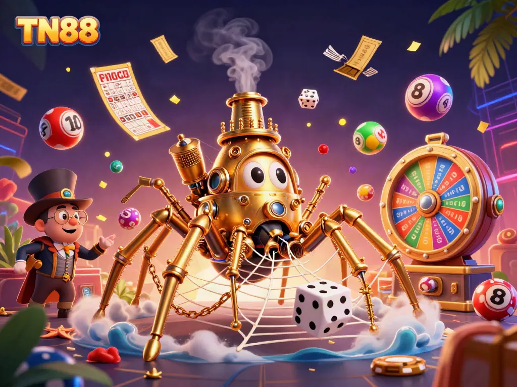 Experience thrilling games at TN88 Casino with vibrant visuals and dynamic gambling elements.