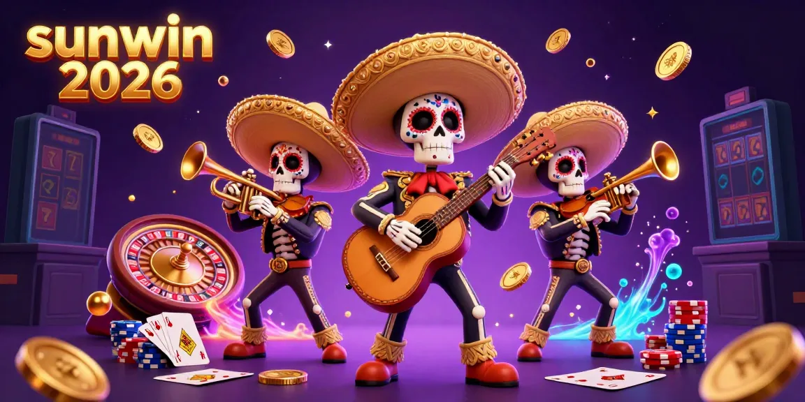 Experience the exciting casino atmosphere of sunwin 2026 with lively mariachi skeletons and vibrant gaming elements.
