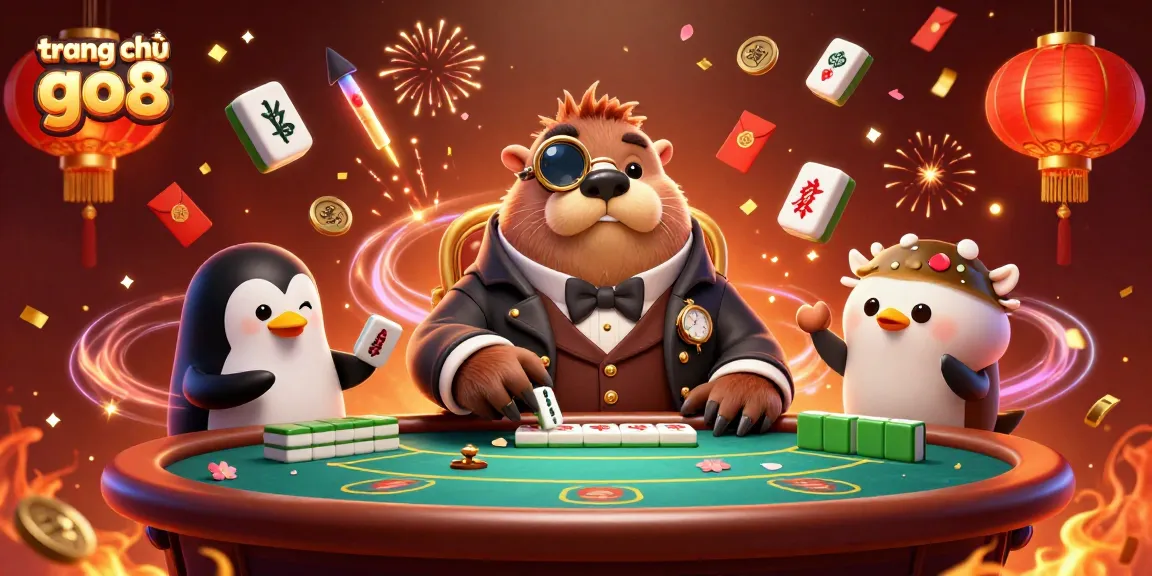 Experience the vibrant atmosphere at trang chủ go8 with jolly characters at an underwater poker table filled with lucky symbols.