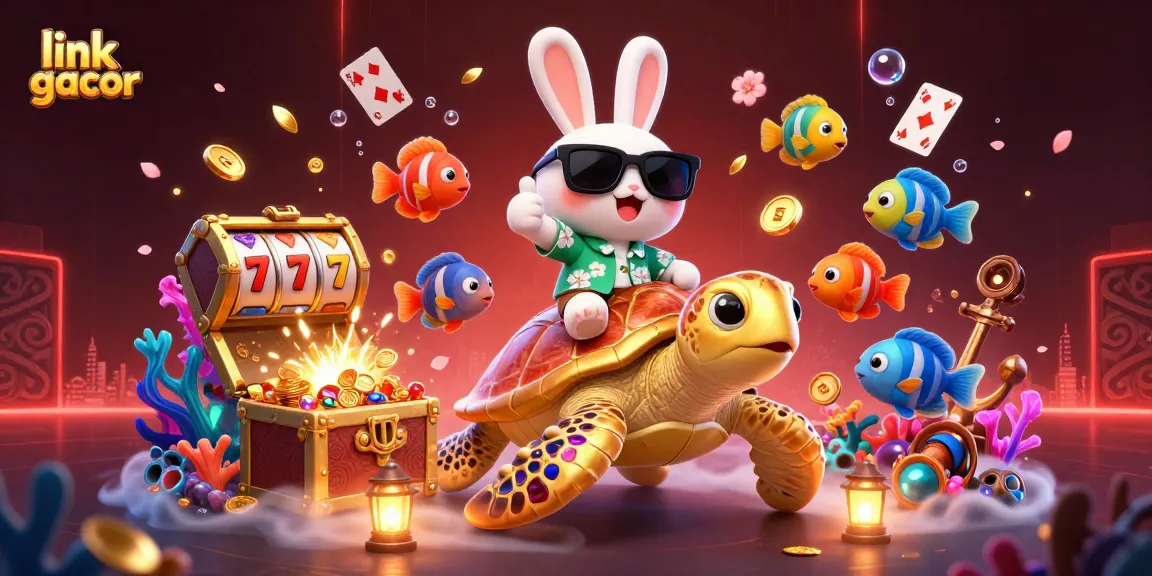 Experience engaging gameplay with link gacor and vibrant slot elements featuring lucky characters in a dynamic casino scene.