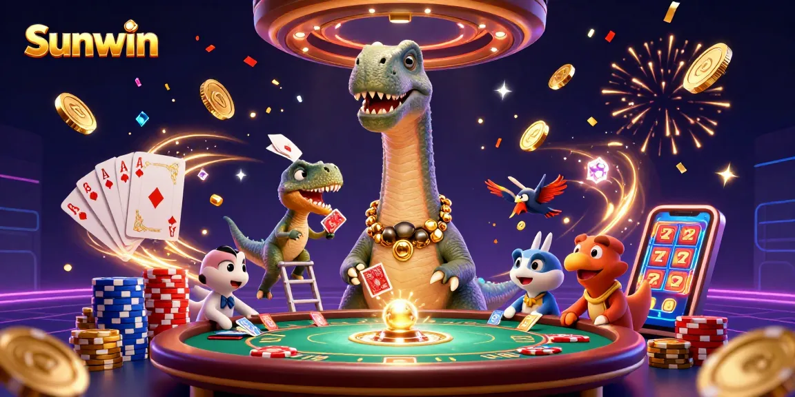 Win big at Sunwin with thrilling casino adventures and vibrant 3D characters in a vibrant atmosphere.