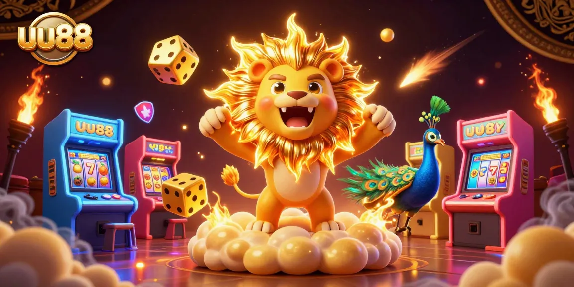 Experience epic gaming thrills with uu88's lively casino atmosphere and vibrant characters.