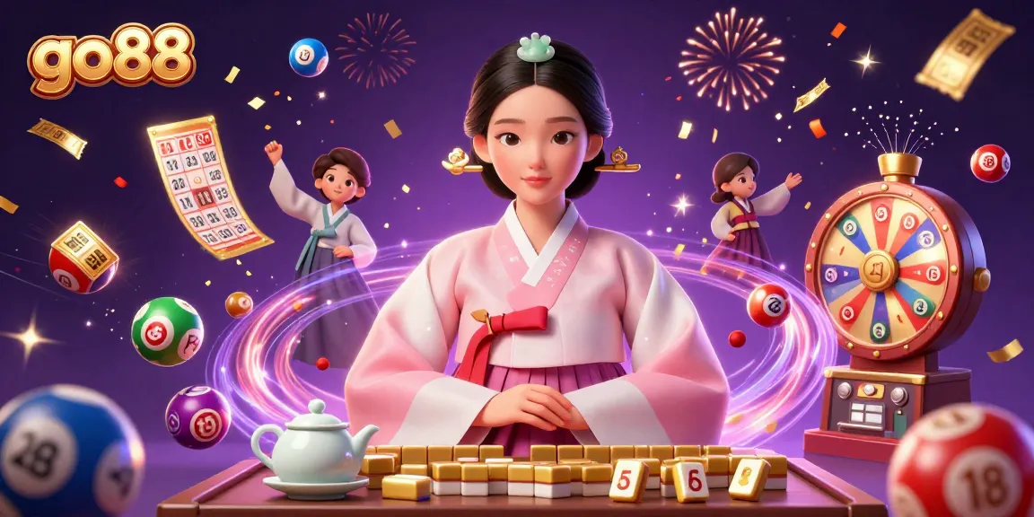 Experience the thrill of Go88 with vibrant gaming elements and a serene woman in traditional attire.