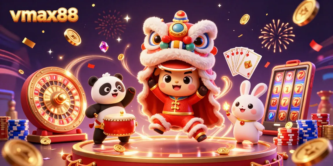 Engage in gaming excitement and winning strategies at vmax88 with festive casino elements.