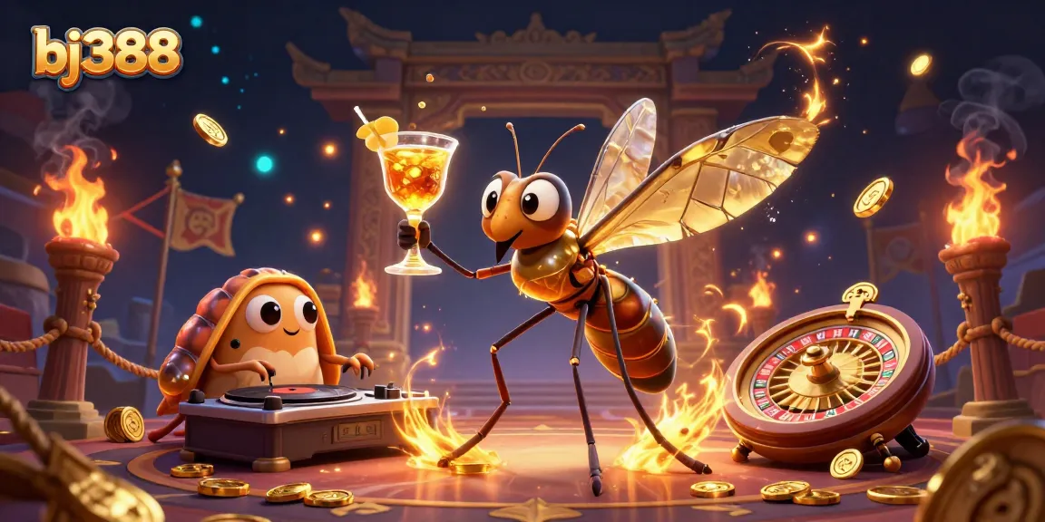 Experience the lively bj388 casino atmosphere with dynamic characters and vibrant elements.