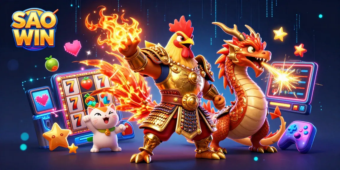 Launch into excitement at SAO WIN with an engaging casino scene featuring vibrant characters and thrilling game elements.