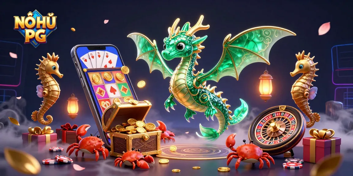 Engage in the thrilling NỔ HŨ PG experience with vibrant 3D elements and dynamic slot action.