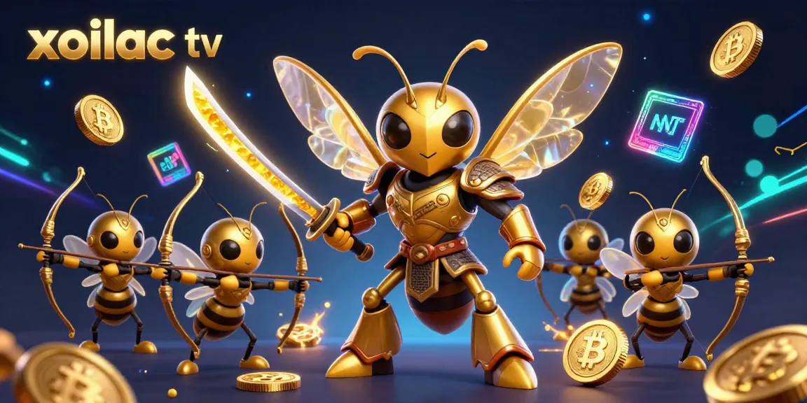Engage with xoilac tv’s vibrant 3D experience of gaming, featuring a unique golden hornet samurai in action.