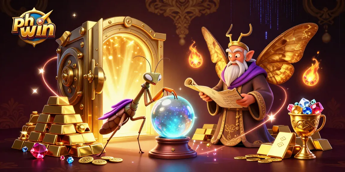 Engage with ph win's exciting fortune teller scene filled with golden treasures and mystical elements.