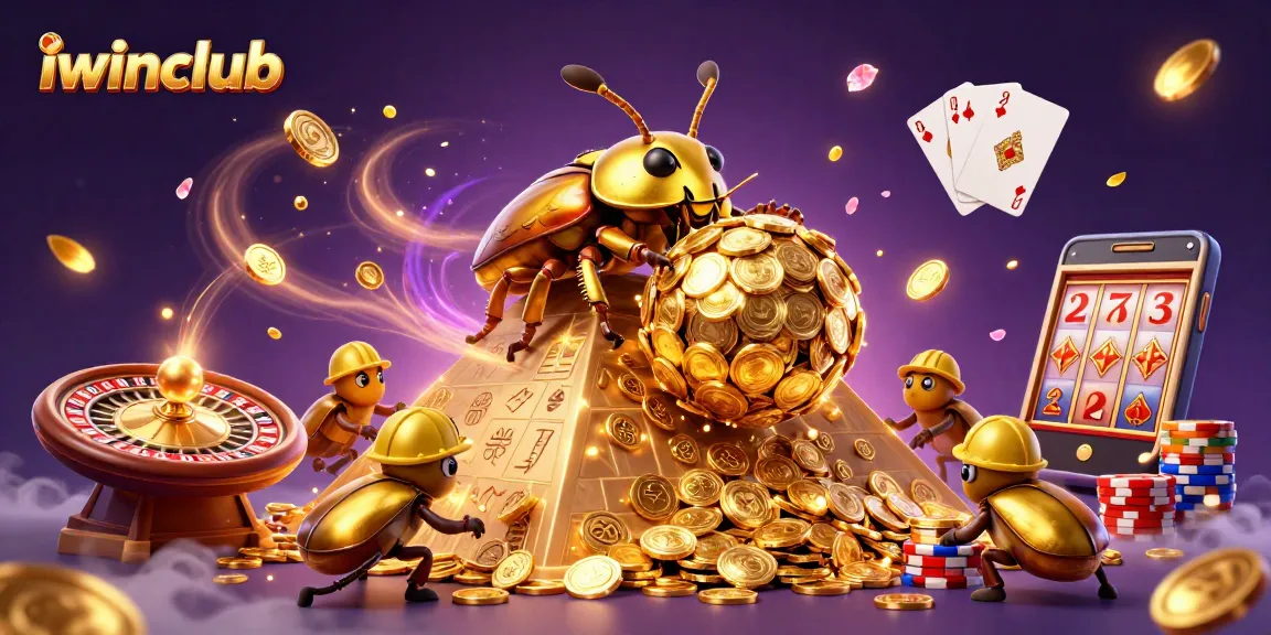 Experience thrilling gaming excitement at iwinclub with colorful casino elements and jackpots.