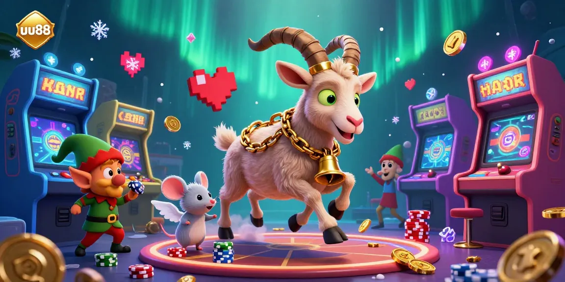 Experience the thrilling world of uu88 casino games with festive Krampus goat and mischievous elfin gremlins.