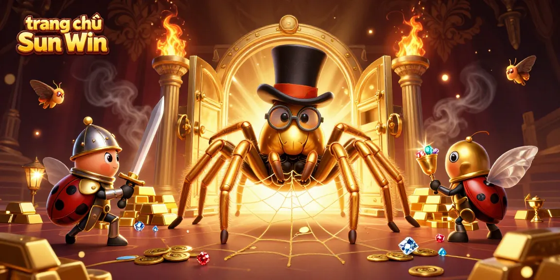 Engage in wins at trang chủ Sun Win with golden treasures and vibrant casino elements.