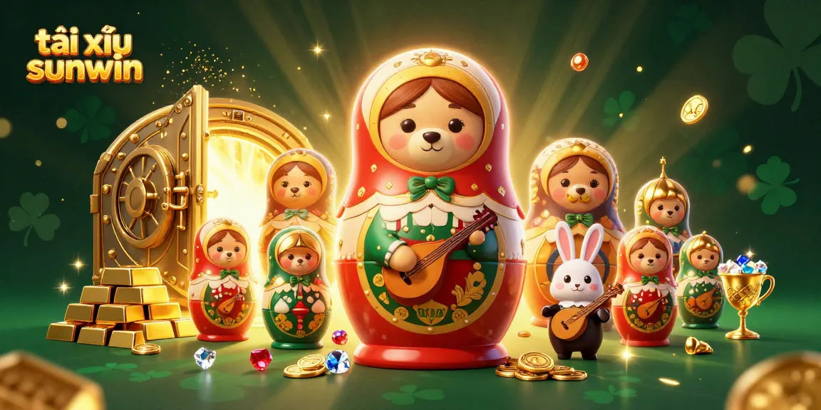 Tài xỉu sunwin brings excitement to players with gold treasure and vibrant 3D casino elements.