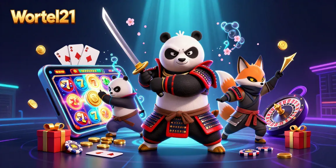 Experience the excitement of Wortel21 slots with vibrant characters, rolling reels, and gold coins!