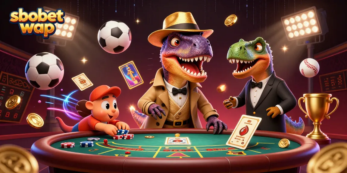Experience thrilling betting at sbobet wap with a clever velociraptor card counter and stegosaurus pit boss.