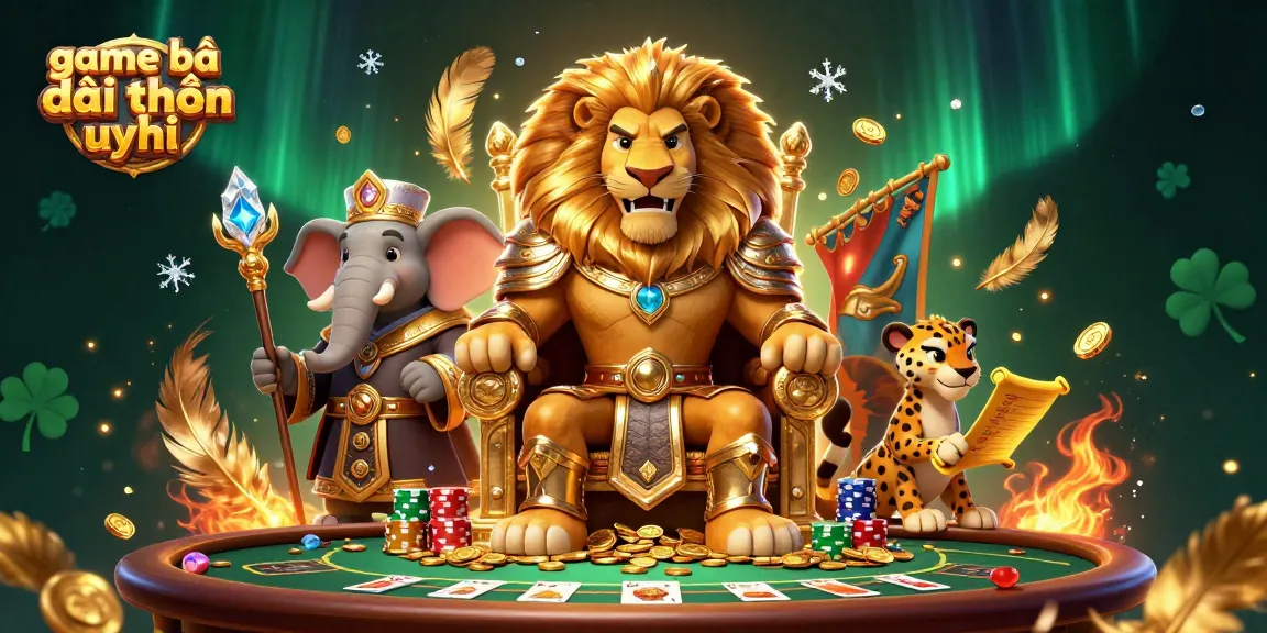 Experience game bài đổi thưởng uy tín with vibrant casino ambiance and exciting characters.