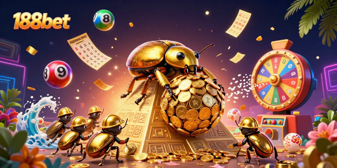 Experience thrilling online gaming with 188bet in a vibrant casino scene featuring unique characters.