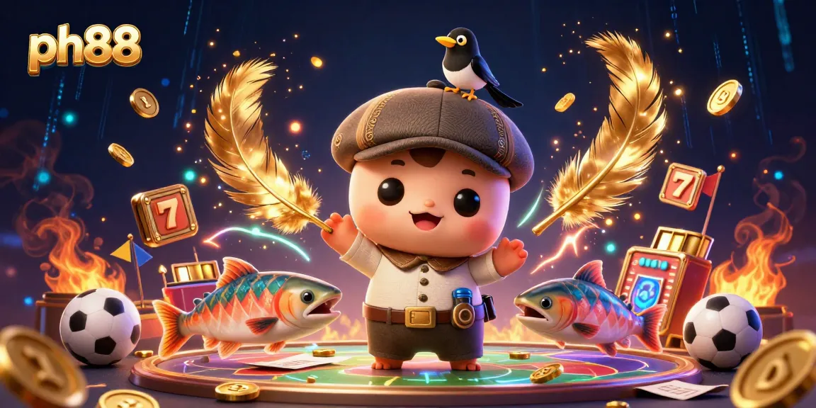 Engage with ph88’s vibrant online casino world filled with golden coins, playful characters, and betting excitement.