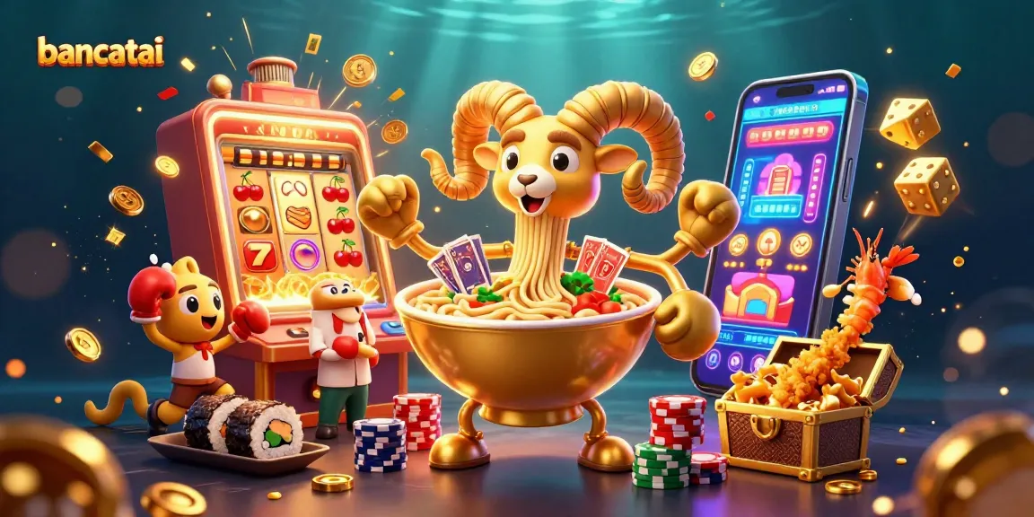 bancatai showcases a vibrant 3D casino scene with characters dealing cards and celebrating jackpots.