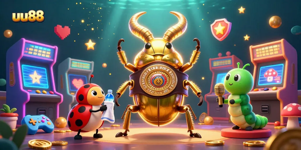 Join the excitement at uu88 with a vibrant gambling scene featuring dynamic characters and iconic symbolism.